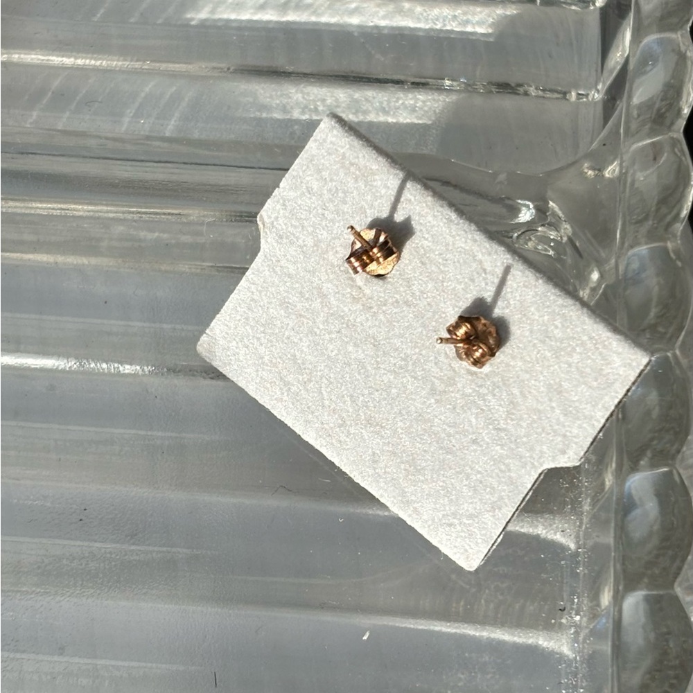 Purple Rhinestone Studs - Picture 2 of 3